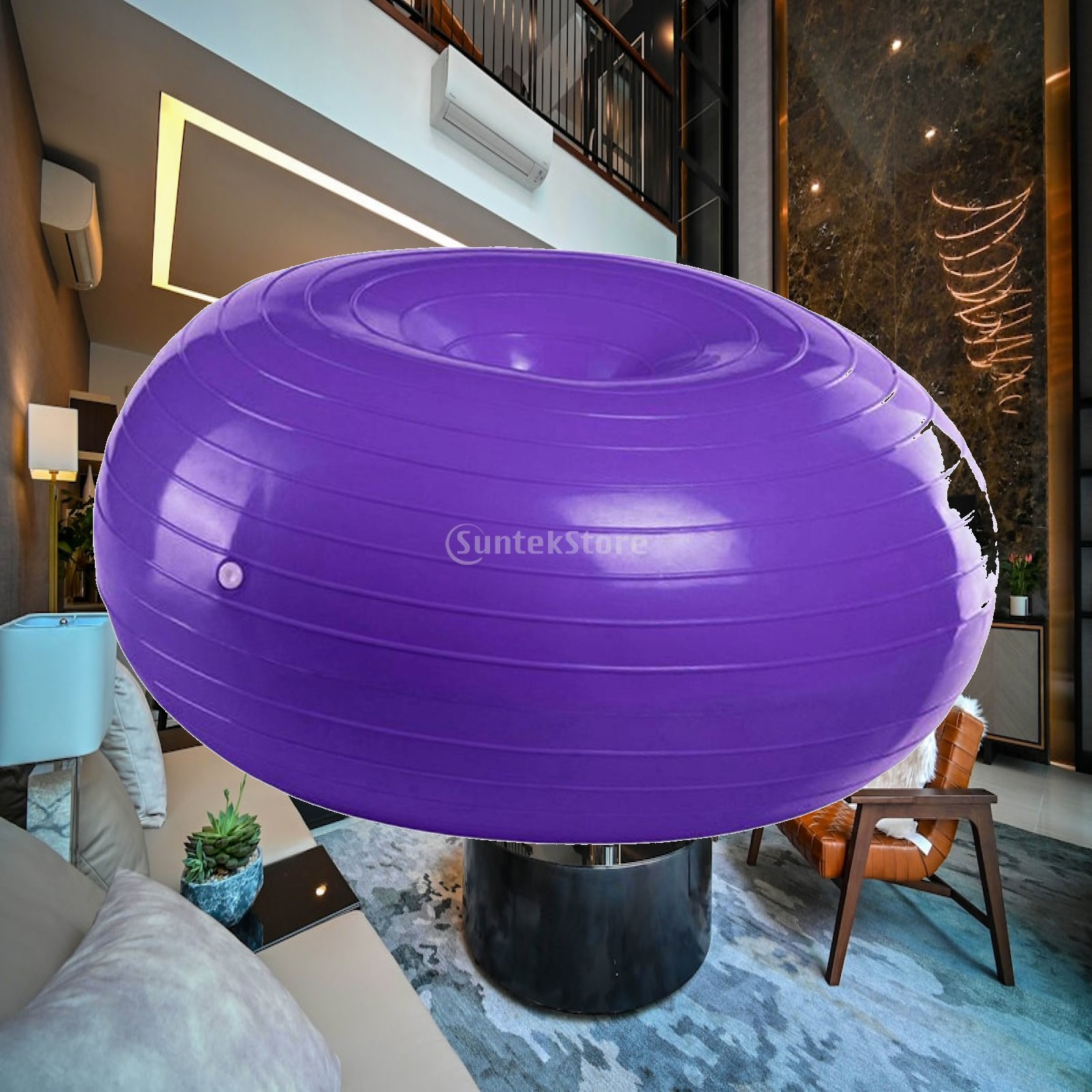 Pilates Yoga Classes - Pilates-Ball Hochwertiger PVC-Balanceball für Schwangerschaft, Yoga,