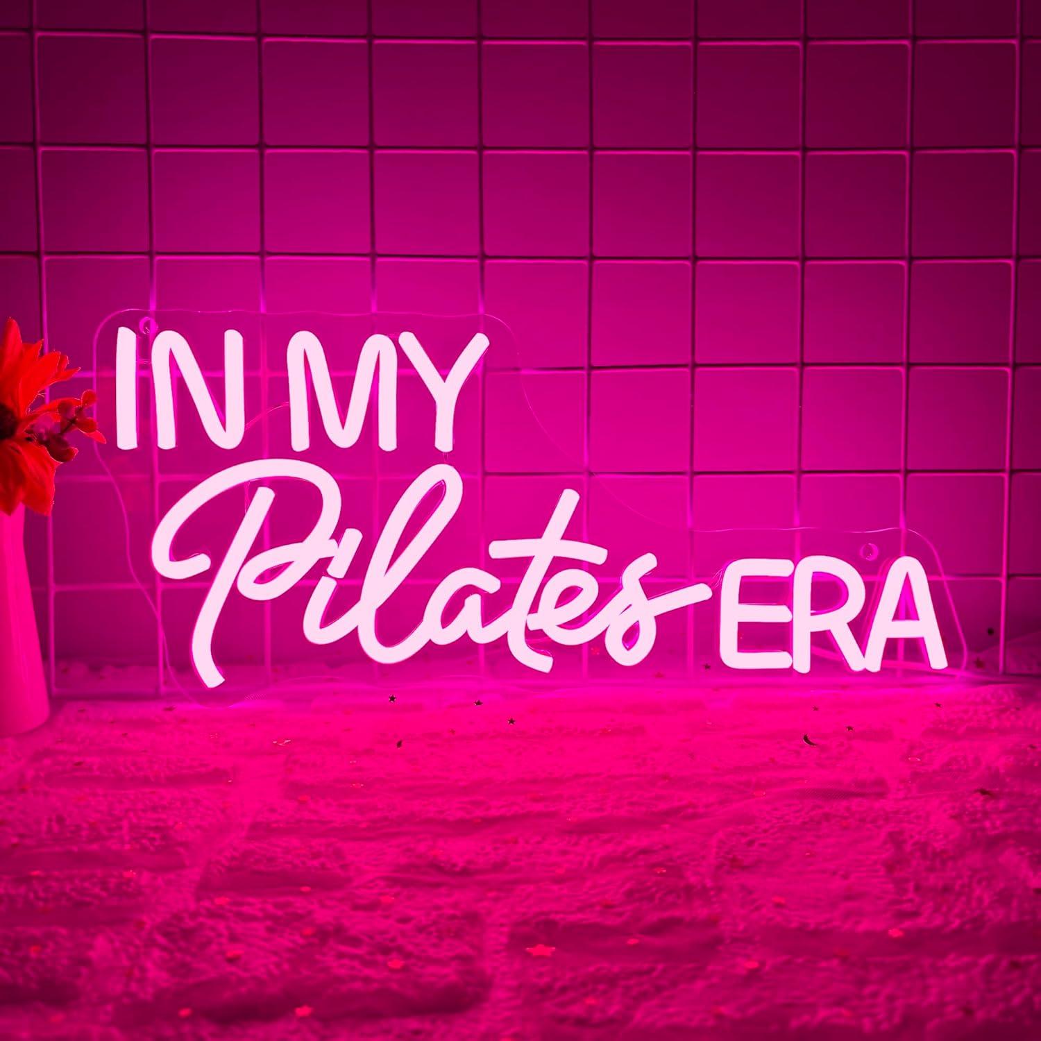 Pilates Yoga Room - In My Pilates Era Neonschild Dimmbare