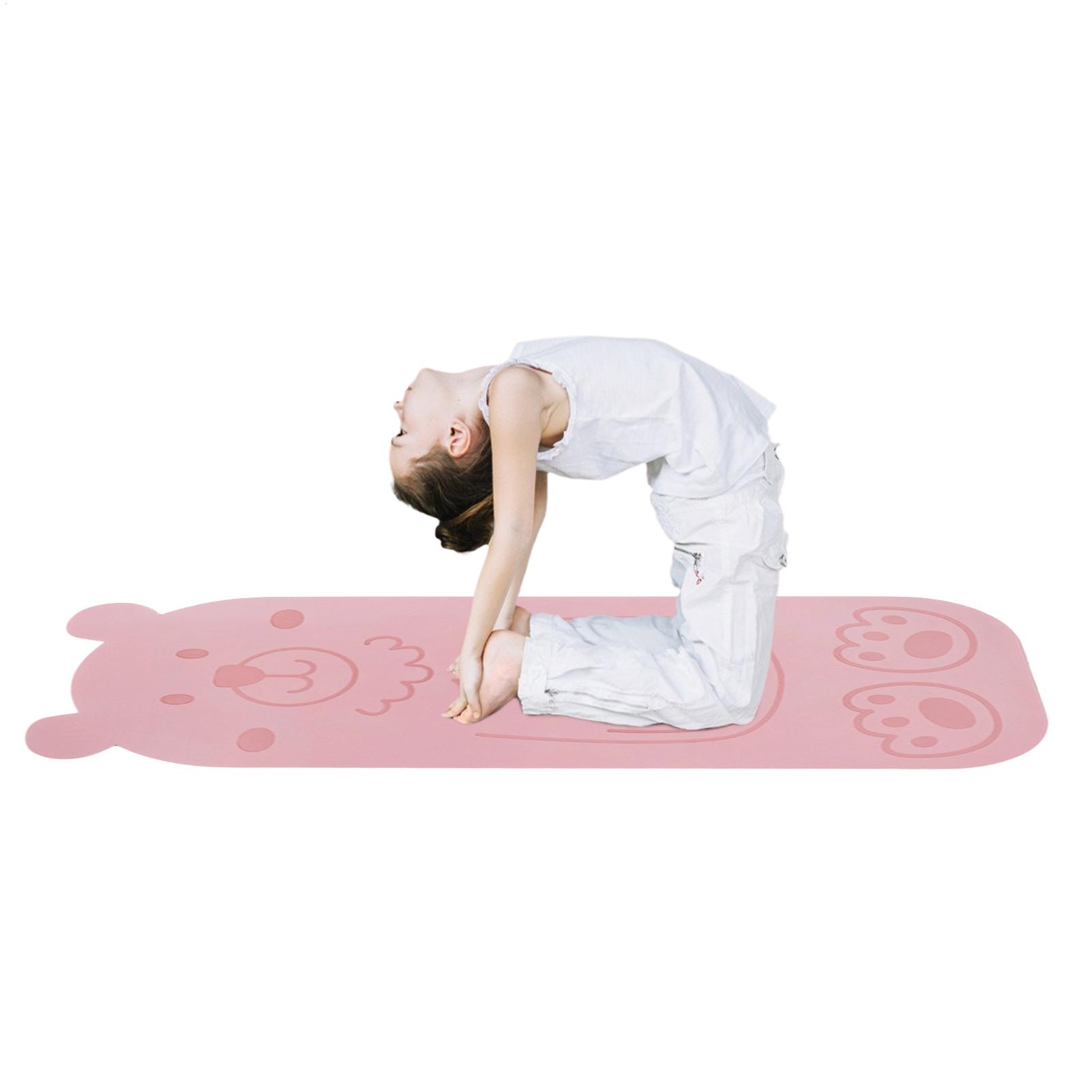 Pilates Yoga Room - Kinder-Yogamatte, Pilates-Matte mit Cartoon-Tiermuster, Indoor-Pilates-Matte für
