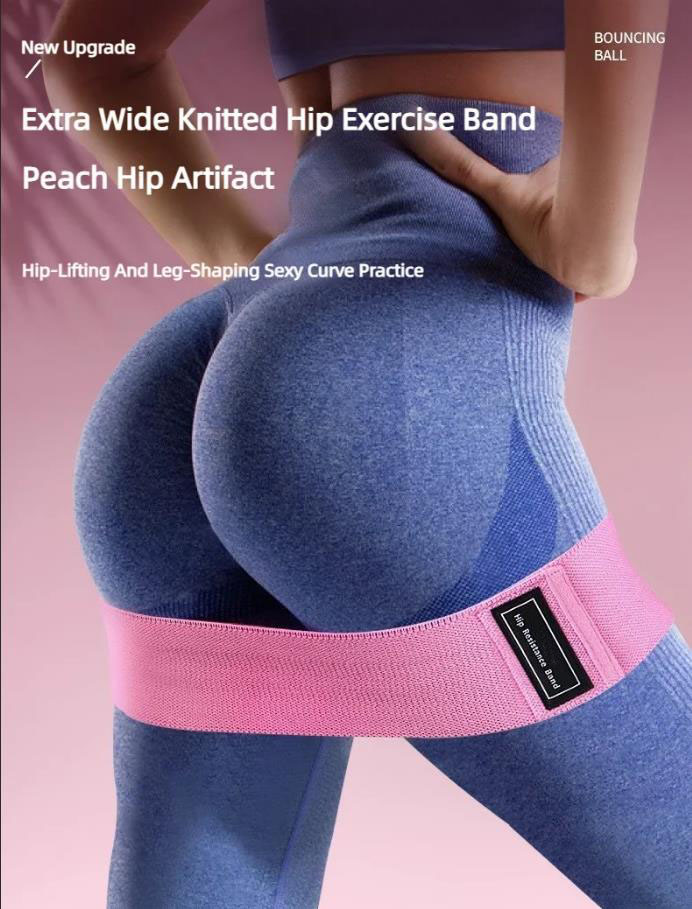 Pilates Yoga Circle - 3-teiliges Set Stoff-Widerstandsband für Hüfte und