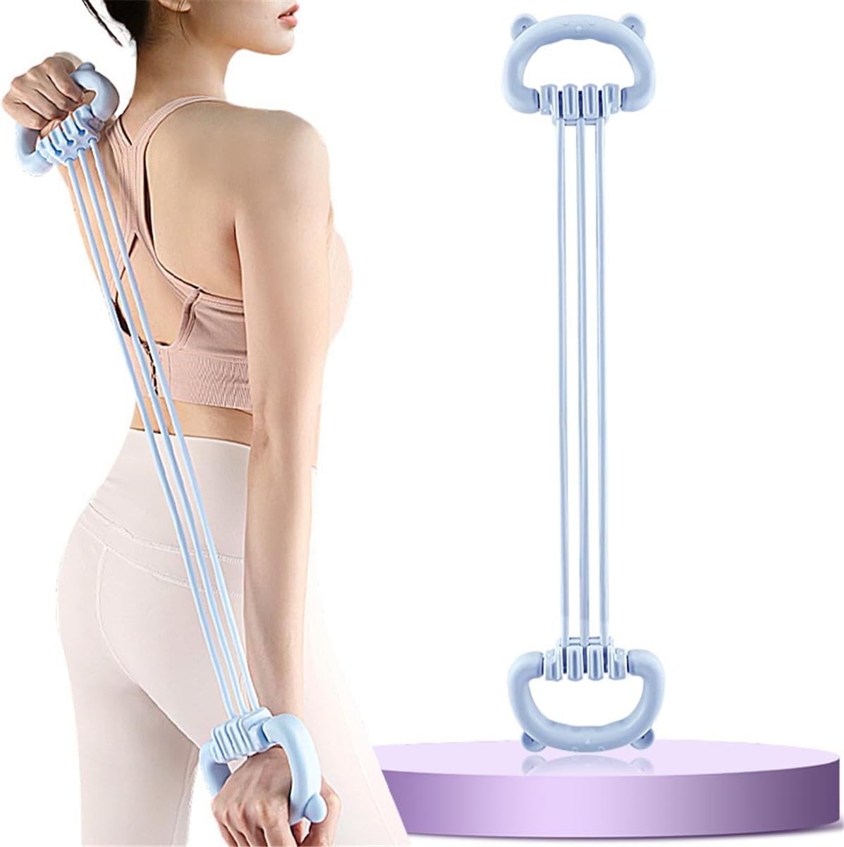 Pilates Yoga Tone - Figur-8-Widerstandsbänder für Frauen & Männer 15-90LBS,