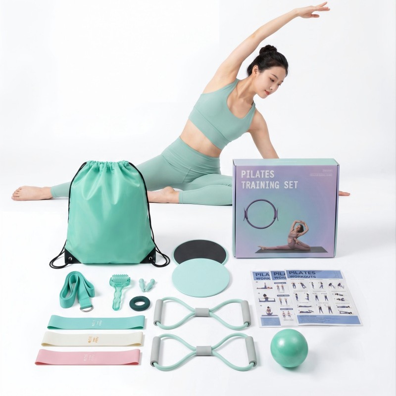 Pilates Yoga Tone - Pilates-Ring-Set, Widerstandstrainingsring, Muskeltonisierender Magischer Ring für