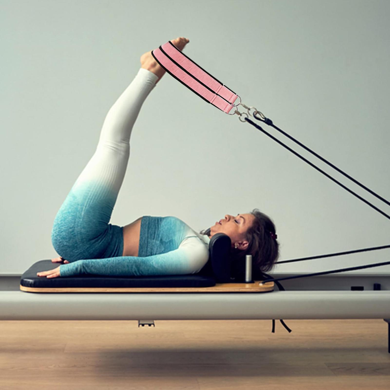 Pilates Yoga Classes - Pilates-Reformer-Gurte mit D-Ring, 2 Stück, Trainingsgeräte,