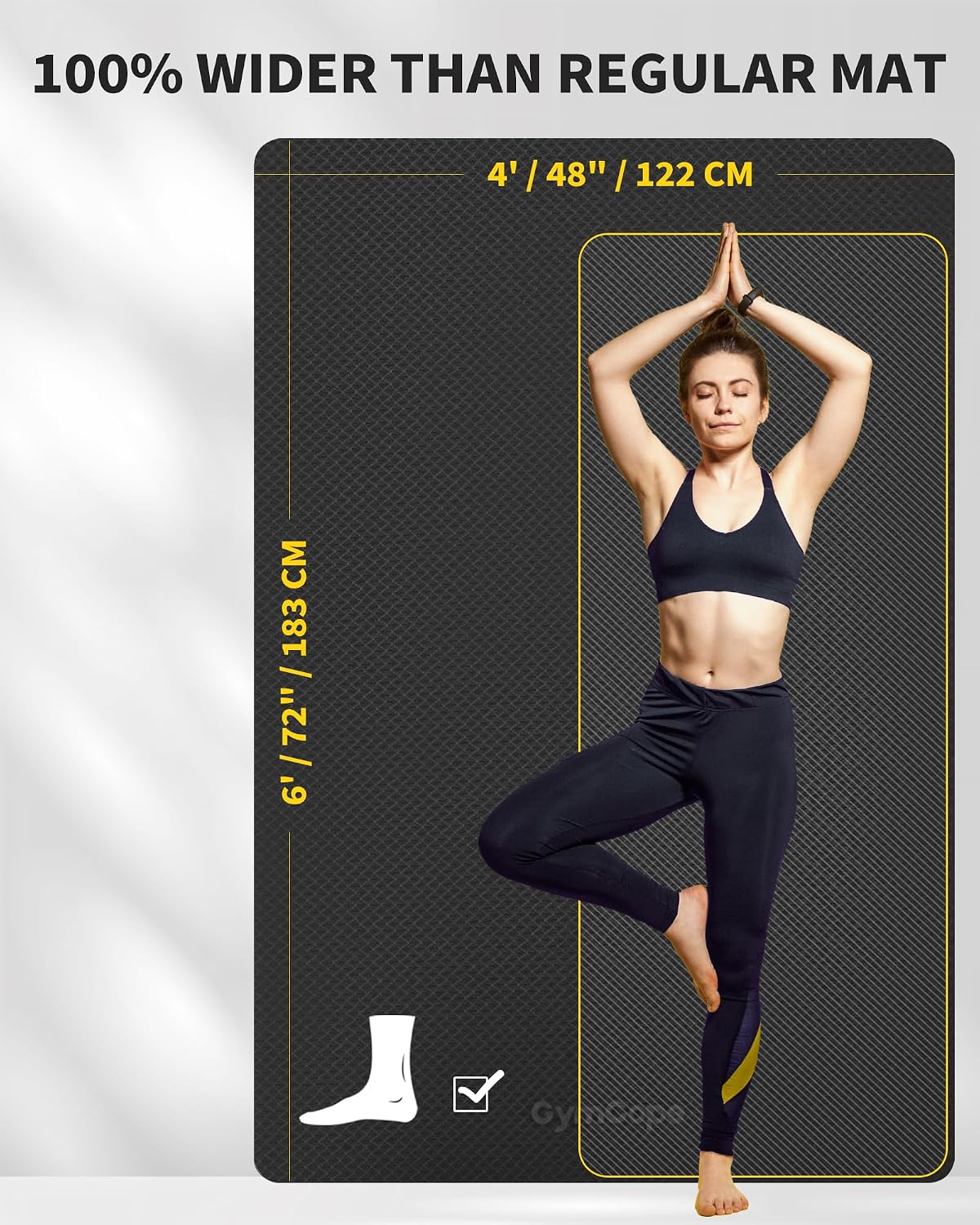 Extra große Yogamatte 72x48 od – Pilates Yoga Or Bewertung und Preis