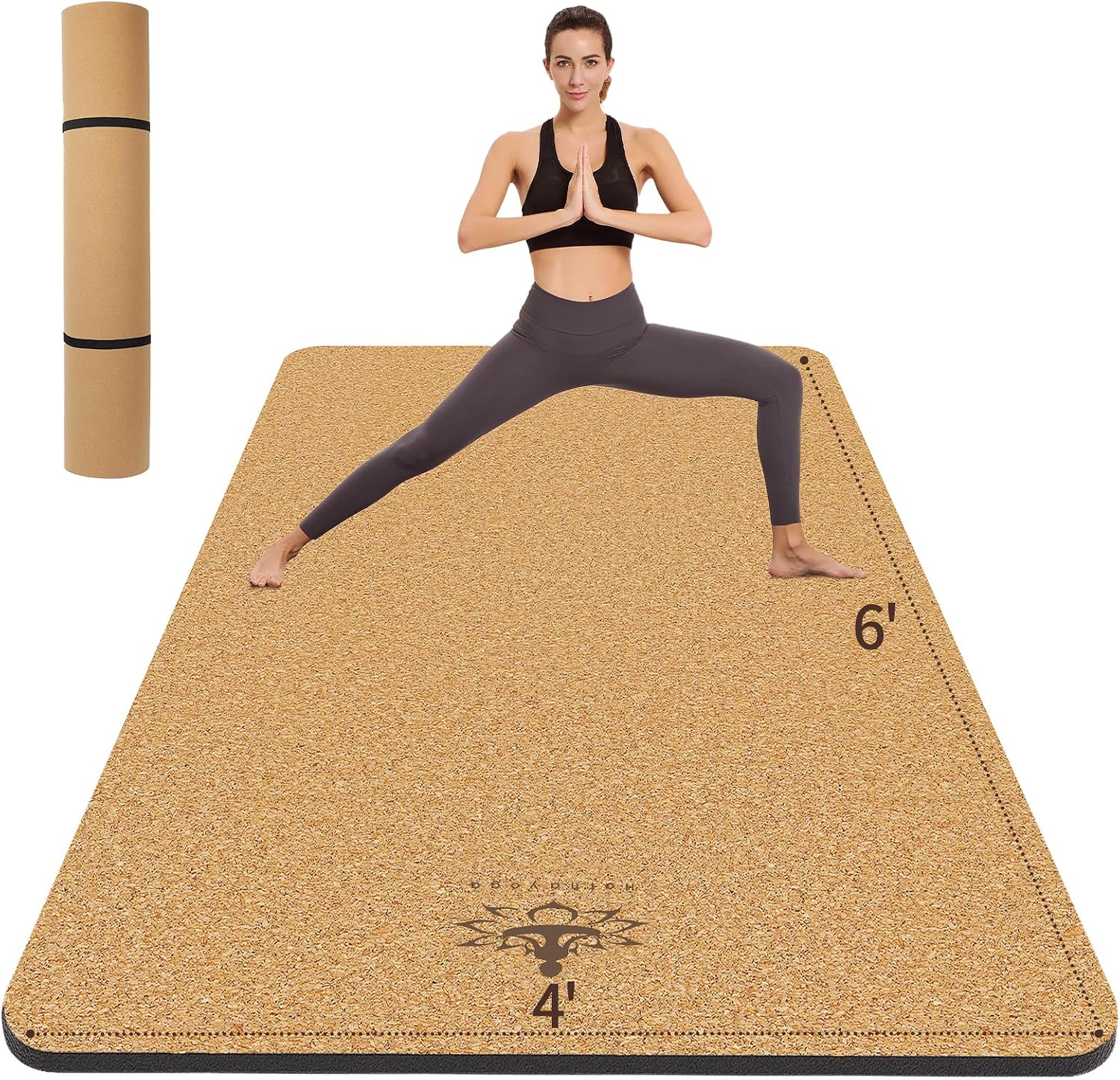 Extra große Naturkork-Yogamatt – Pilates Yoga Or Bewertung und Preis