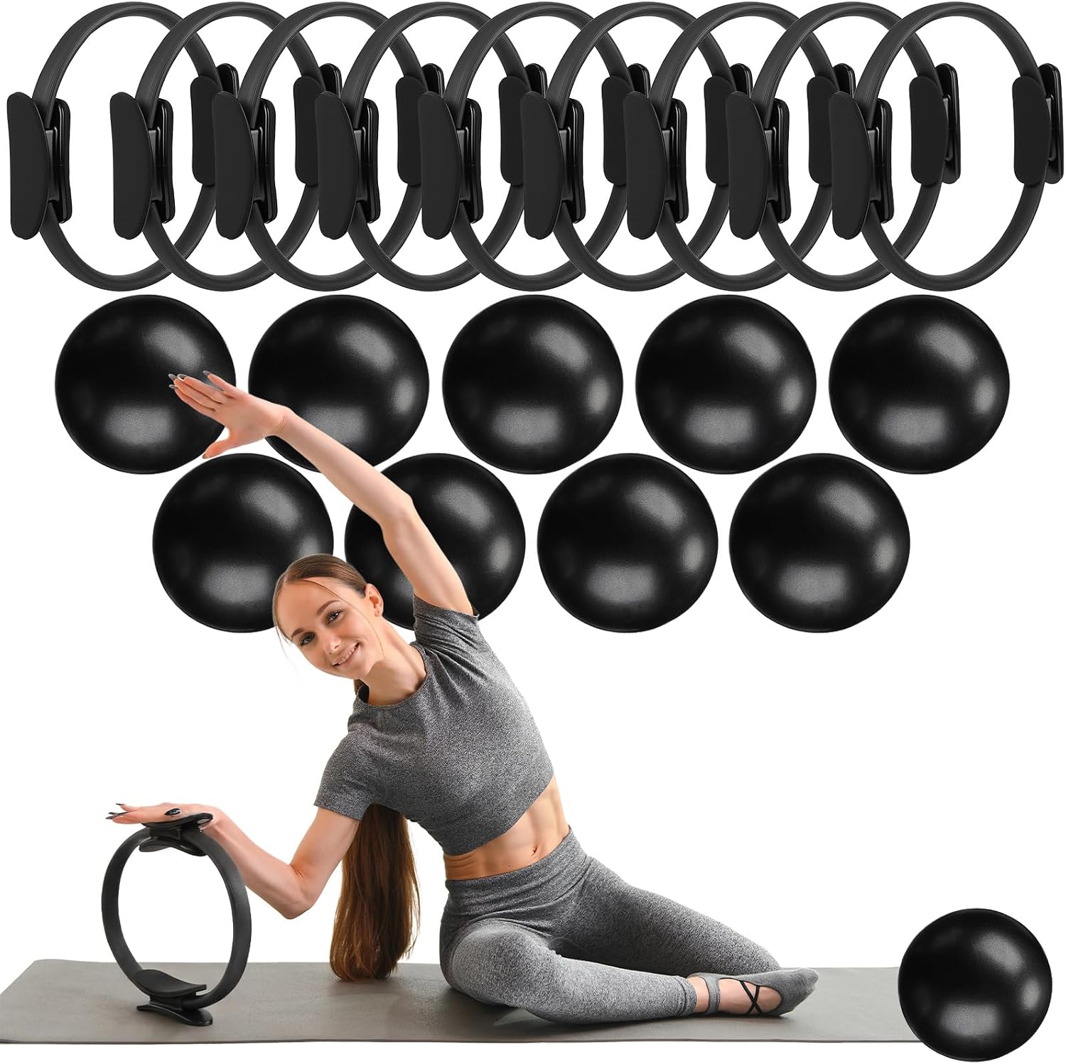 18-teiliges Pilates-Ring- und  – Pilates Yoga Tone Bewertung und Preis