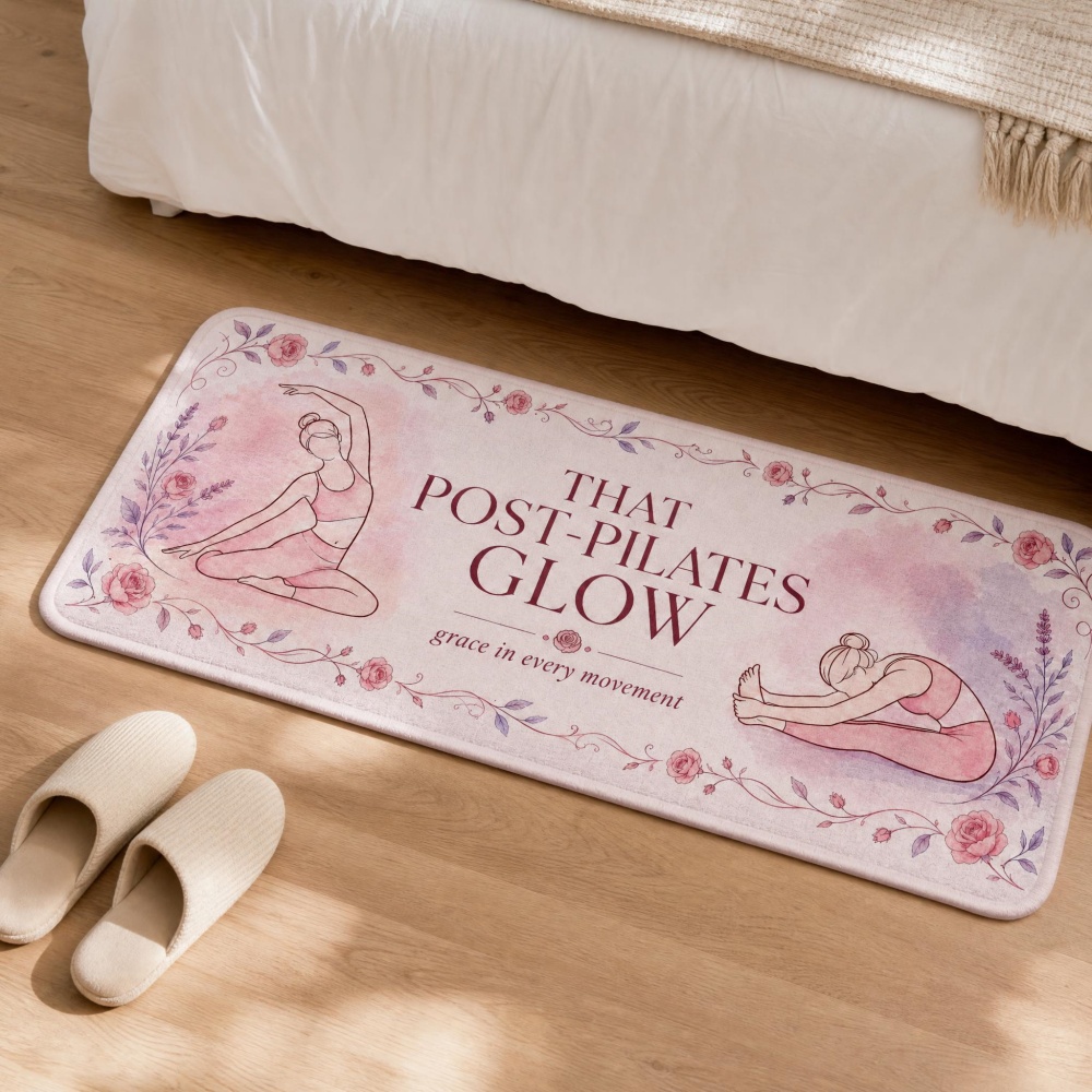 Weicher Flanell-Teppich mit Bl – Pilates Yoga Room Bewertung und Preis